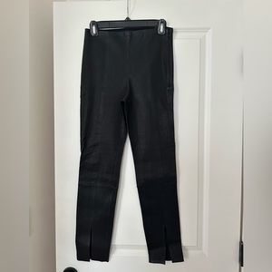 Theory Lambskin Leather Pants